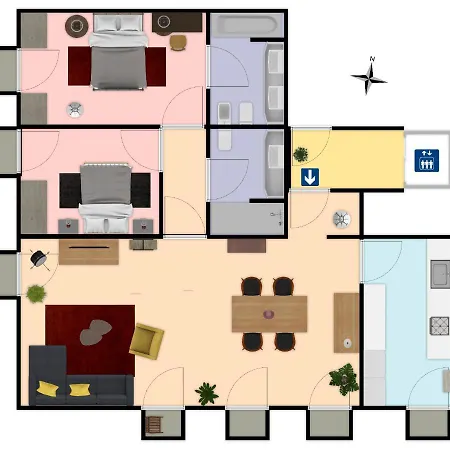 아파트 Luxury By Myplaceforyou, Very Quiet, Close To Time Out Market